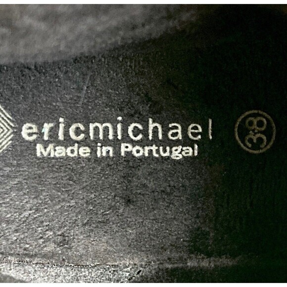 Eric Michael Women's Laguna Boot Size 38 8 Gray Leather Slouch Moto Biker Bootie - Picture 6 of 7